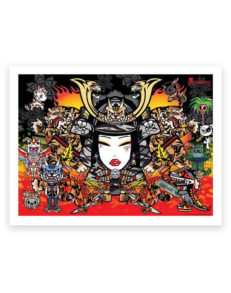 Tiger Warrior Art Print