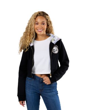 Peace & Bears Cropped Hoodie