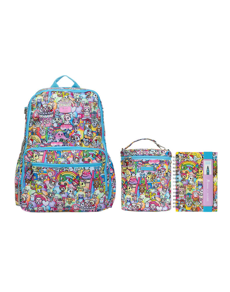 tokidoki x JuJuBe Zealous Backpack + Fuel Cell + Oliver Notebook 20th Anniversary Bundle
