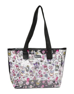 tokidoki x Kuromi & My Melody Garden Party Clear Zip Tote Bag