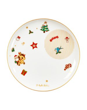 Holiday Wishes 8 Ceramic Plates – Set of two