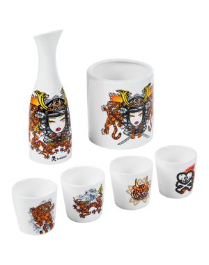Tiger Warrior Sake Set