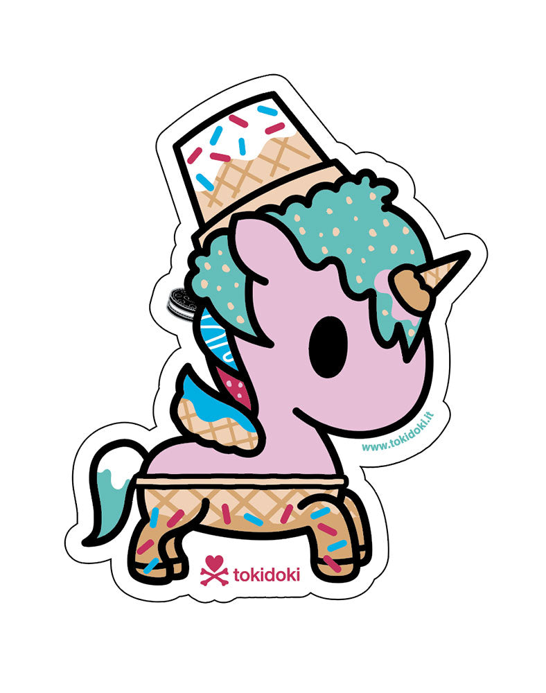 Choco Minty Unicorno Die Cut Sticker