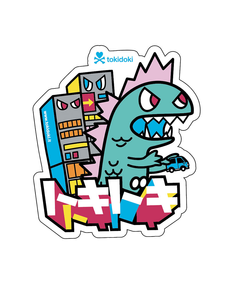 Kaiju City Die Cut Sticker