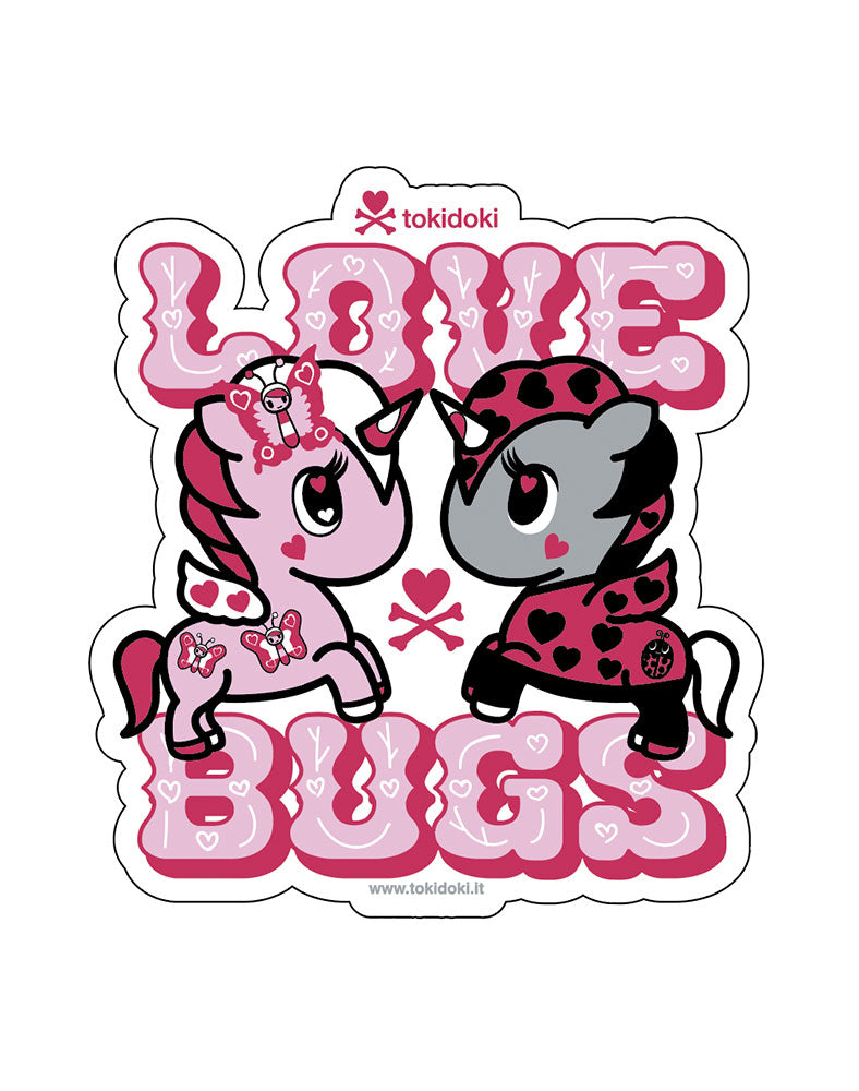 Love Bugs Die Cut Sticker