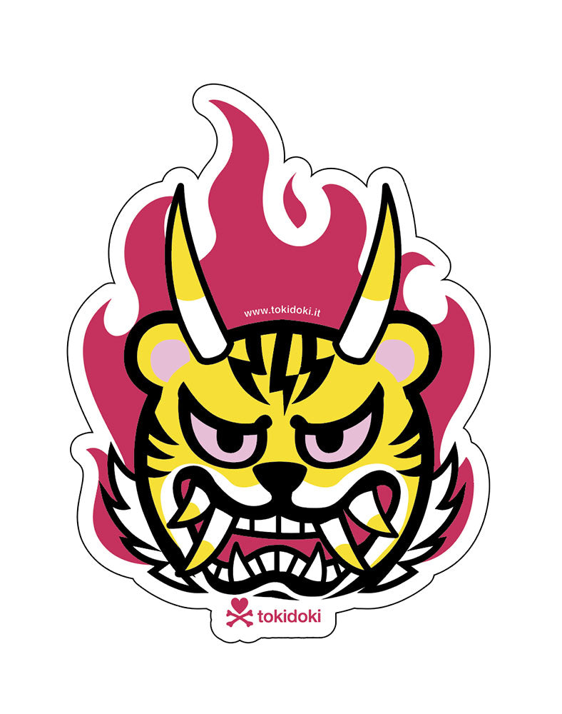 Tigeroni Flames Die Cut Sticker
