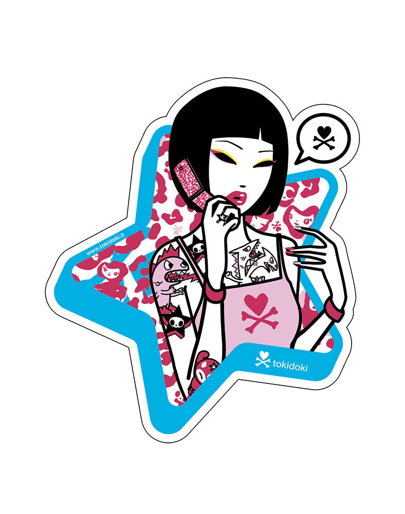 Y2Kawaii Girl Die Cut Sticker