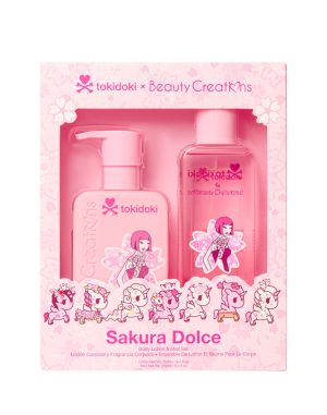 tokidoki x Beauty Creations Sakura Dolce Body Lotion & Mist Set